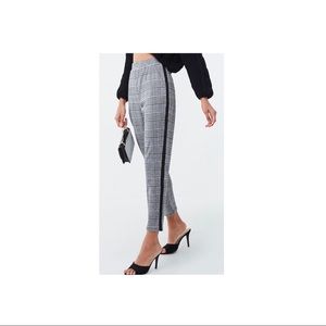 Glen Plaid Ankle Cut Pants